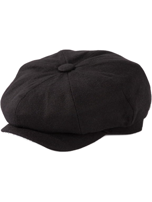 Mens Tweed Newsboy Cap 8 Panel Flat Gatsby Driving Hat