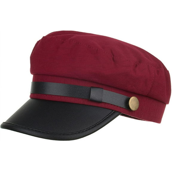 YooGuoGuo Mens Womens Newsboy Cap Yacht Captain Sailor Hat Baker Boy Peaked Beret