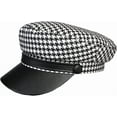 thumbnail image 1 of YooGuoGuo Newsboy Cap Octagonal Cap for Women Plaid Leather Visors Vintage Winter Berets Ladies Hat Spring Paperboy Hat, 1 of 7