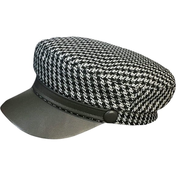 YooGuoGuo Newsboy Cap Octagonal Cap for Women Plaid Leather Visors Vintage Winter Berets Ladies Hat Spring Paperboy Hat