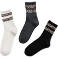 thumbnail image 1 of YooGuoGuo Novelty Leopard Print Crew Socks Animal Pattern Dress Socks For Women 3 pack, 1 of 7