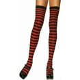 thumbnail image 1 of YooGuoGuo Nylon Striped Stockings Adult Hosiery Black/Red - One Size, 1 of 1