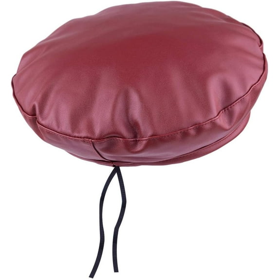 YooGuoGuo PU Leather Beret Hat for Women, Beanie Hat Army Military Color Winter hat Adjustable