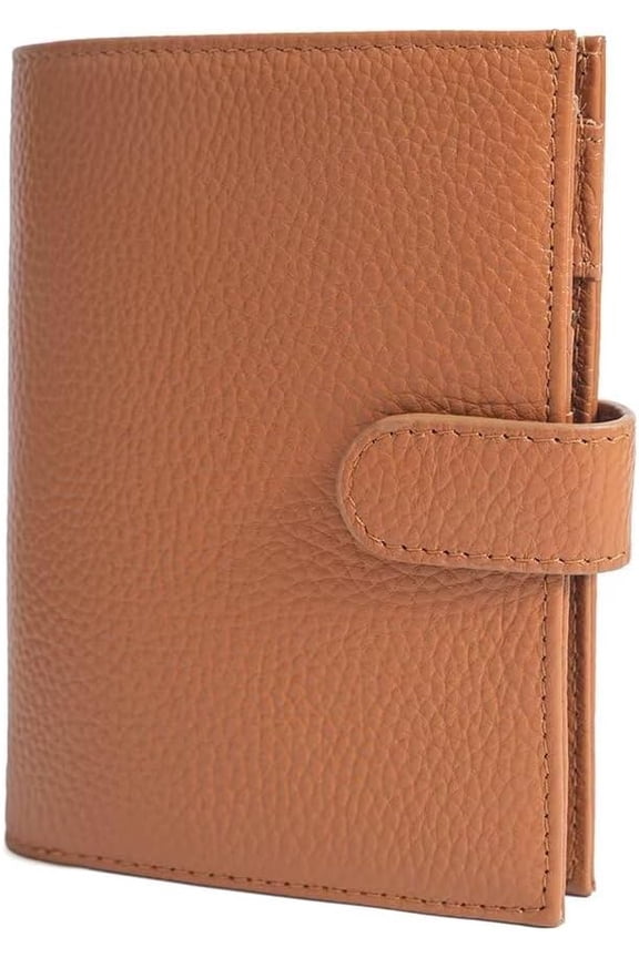 Passport Wallet RFID Blocking Leather Credit Card Case Slim Travel Wallet with Zipper Coin Pocket and Pen Holder