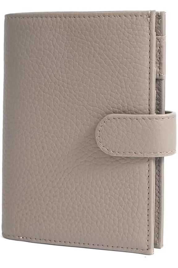 Passport Wallet RFID Blocking Leather Credit Card Case Slim Travel Wallet with Zipper Coin Pocket and Pen Holder