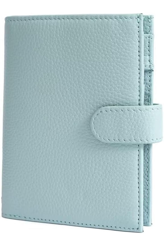 Passport Wallet RFID Blocking Leather Credit Card Case Slim Travel Wallet with Zipper Coin Pocket and Pen Holder