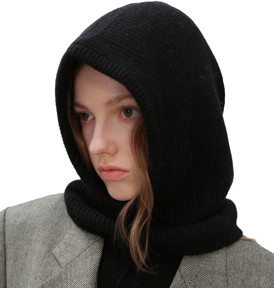 YooGuoGuo Pull on Beanie Hats for Women Men with Scarf Womens Balaclava Trendy Winter Hats Cold-Proof Bonnet Knit Beanies for Guys