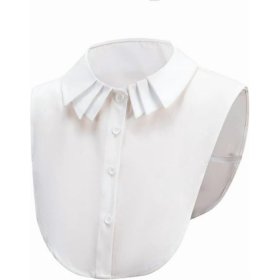 YooGuoGuo Pure White Detachable Dickey Peter Pan Shirt Fake Collar