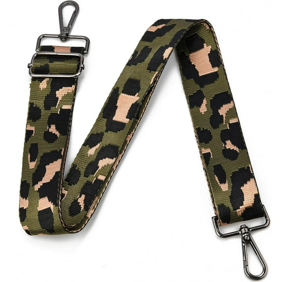 YooGuoGuo Purse Strap Replacement Crossbodyp Black Hardware Wide Shoulder Strap Adjustable Canvas Straps Guitar Style Straps