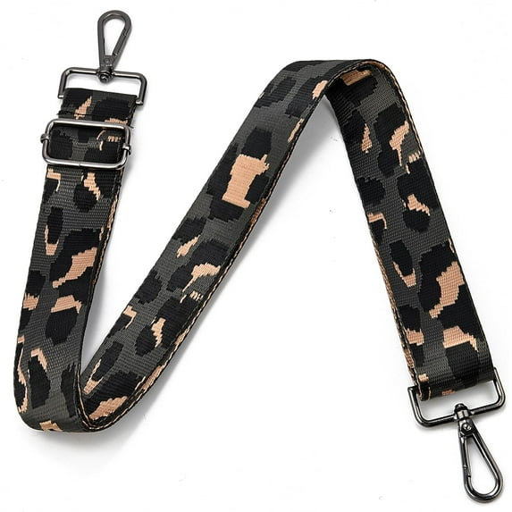 YooGuoGuo Purse Strap Replacement Crossbodyp Black Hardware Wide Shoulder Strap Adjustable Canvas Straps Guitar Style Straps