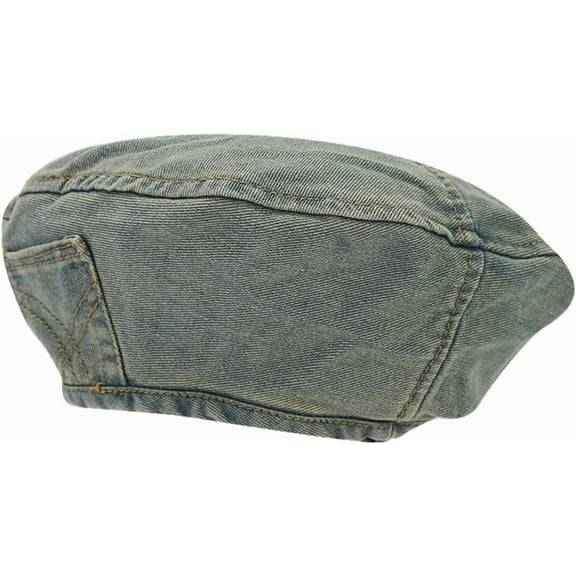 YooGuoGuo Retro Beret Hats for Women Washed Denim Beret Cap Artist Beanie Hat Ladies Fall Newsboy Cap