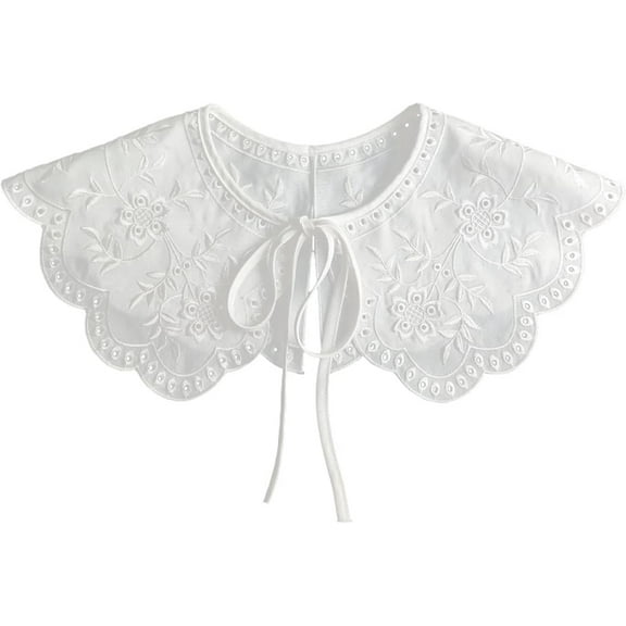 YooGuoGuo Retro Hollow Out Lace Floral False Collar Detachable Fake Collar for Women Girl