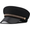 thumbnail image 1 of YooGuoGuo Retro Women's Fiddler Cap Newsboy Hat Visor Berets with Rhinestone Chain Fall Outdoor Flat Paperboy Hats, 1 of 6
