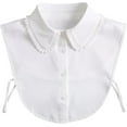 thumbnail image 1 of YooGuoGuo Rhinestone Fake Collar Detachable Dickey Collar Blouse Half Shirts Peter Pan Faux False Collar for Women, 1 of 6