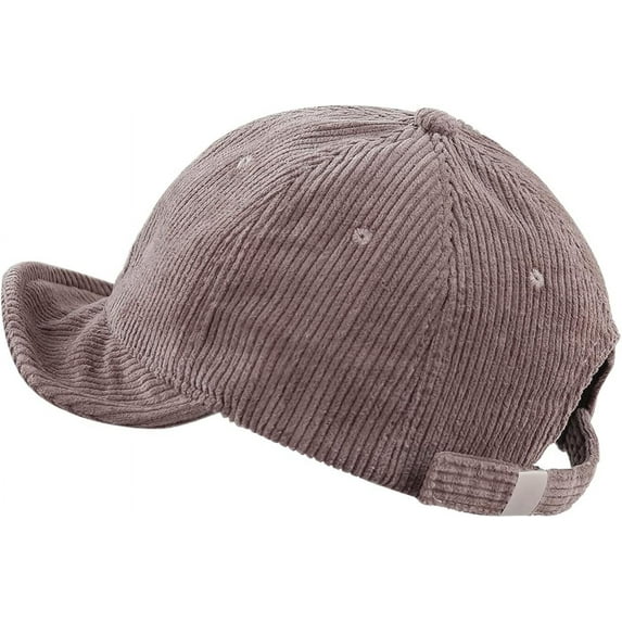 YooGuoGuo Short Brim Baseball Cap Corduroy Soft Trucker Hat Flat Snapback Hats Winter Dad Cap Flip Up Short Bill Cap for Men