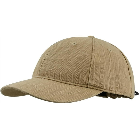 YooGuoGuo Short Brim Baseball Cap for Men Casual Plaid Reversible Short Bill Trucker Hat Cap Cotton Dad Hat Unisex