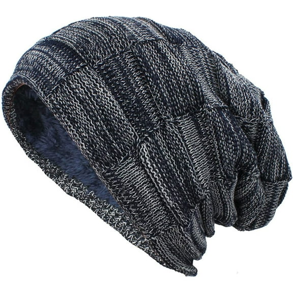 YooGuoGuo Slouchy Beanie for Men Winter Hats for Guys Warm Lined Knit Beanie Hat