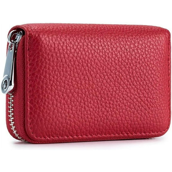 YooGuoGuo Small Wallet for Men and Women RFID Blocking Genuine Leather Card Holder Minimalist Cash Wallet with 12 Card Slots