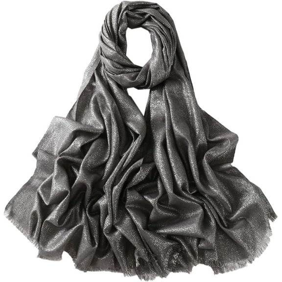 YooGuoGuo Sparkling Scarf for Women Silk Fashion Scarf Scarves for Women Lightweight Pashmina Shawl Wraps Party Bridal Wedding
