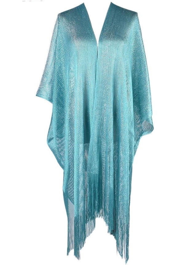 Sparkling Shawls and Wraps for Evening Dresses Metallic Scarf for Women UV Protection Coat Carfigan for Bikini Summer