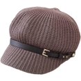 thumbnail image 1 of YooGuoGuo Straw Newsboy Caps Newsboy Hat for Women Straw Visor Beret Cap Peaked Newsboy Cap Sunhat Summer Cap, 1 of 8