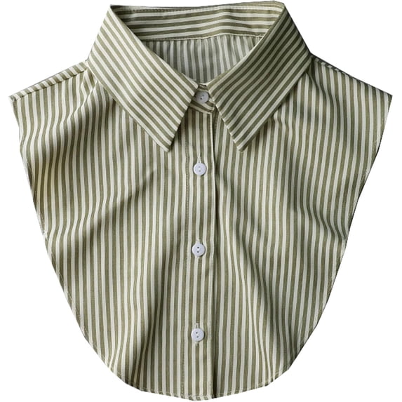 YooGuoGuo Striped Detachable Collar Half Shirt Blouse Dickey Collar Elegant for Women Girls