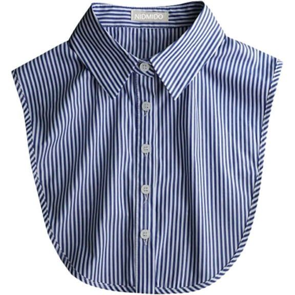 YooGuoGuo Striped Detachable Collar Half Shirt Blouse Dickey Collar Elegant for Women Girls