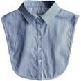 thumbnail image 1 of YooGuoGuo Striped Detachable Collar Half Shirt Blouse Dickey Collar Elegant for Women Girls, 1 of 8