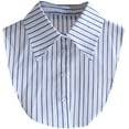 thumbnail image 1 of YooGuoGuo Striped Detachable Fake Collar Half Shirt Blouse Dickey Collar Faux False Collar Elegant for Women Girls, 1 of 5