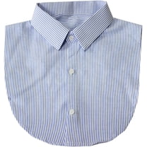 YooGuoGuo Striped Detachable Fake Collar Half Shirt Blouse Dickey Collar Faux False Collar Elegant for Women Girls