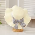 thumbnail image 1 of YooGuoGuo Summer Bow, Sun Hat Female Seaside Beach Holiday Hat Outdoor Large Eaves Large Eaves Sun Hat Sweet Straw Hat, 1 of 9