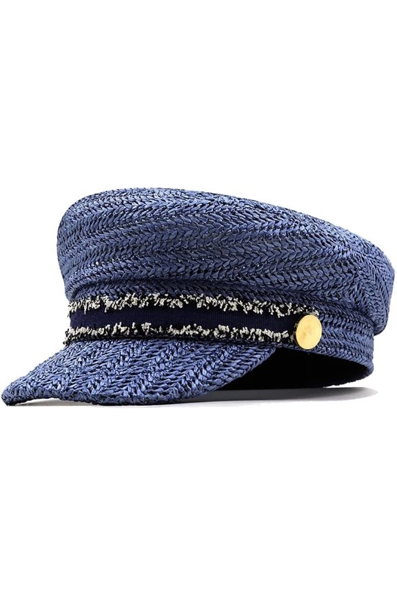 Summer Newsboy Hats for Women Mesh Croche Straw Visor Berets Fiddler Cap Stylish Beach Paperboy Hat