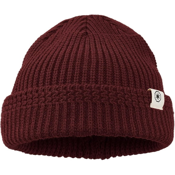 YooGuoGuo Swag Short Fisherman Beanie for Men Women, Rolled Cuff Harbour Hat Wool Knit Cuff Winter Warm Ski Skull Hat Cap