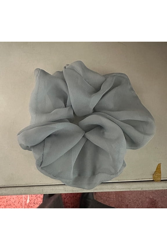 Sweet Oversized Organza Hair Ties Scrunchies Women Solid Color Mesh Hair Bands For Girls Summer Ponytail Holder Hair Accessories