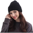 thumbnail image 1 of YooGuoGuo Three Layers of Cuffs Knit Beanies Hats Men Mens Warm Winter Beanie Hats., 1 of 8