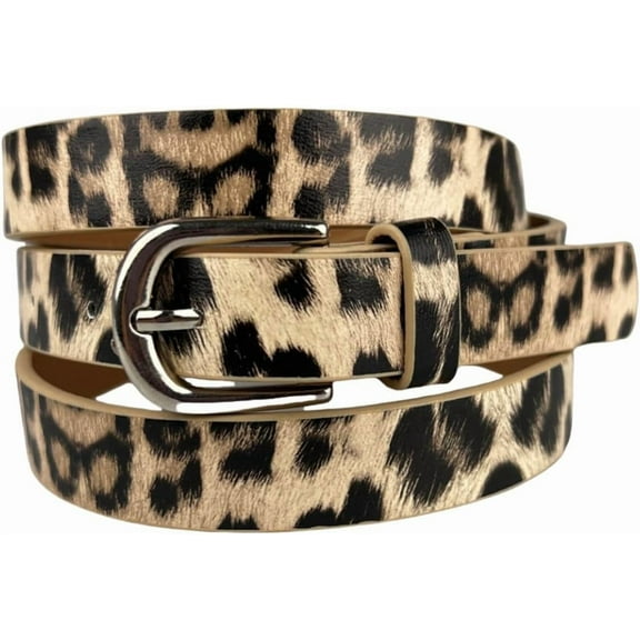 YooGuoGuo Tiger skin leopard print belt, sexy and neutral, fashionable and simple women's automatic buckle belt