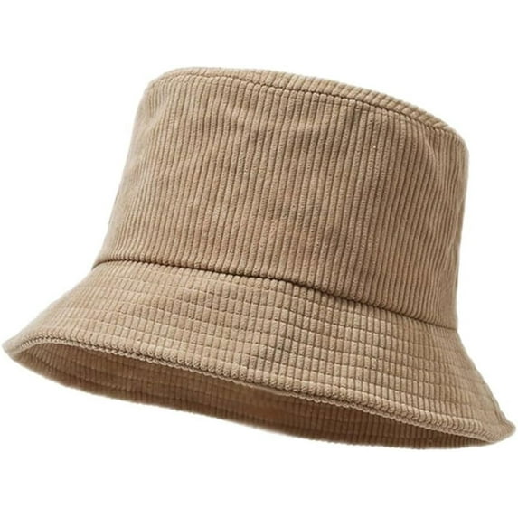YooGuoGuo Unisex Corduroy Bucket Hat Adjustable Size Long Brim Fisherman Cap for Women Men