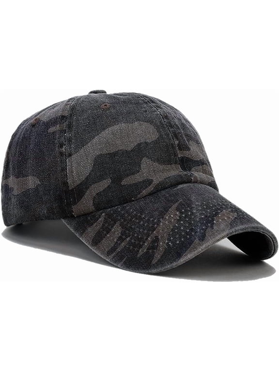 Unisex Military Army Hat Men Women Baseball Cap Flat Top Cap Adjustable Camo Cadet Cap