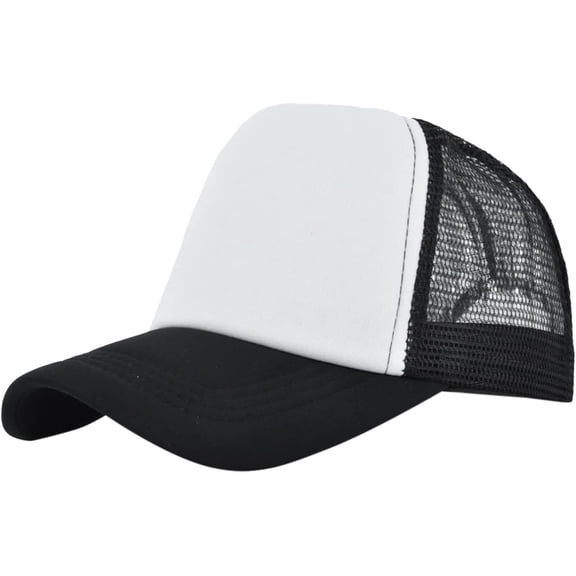 YooGuoGuo Unisex Patchwork Mesh Back Baseball Caps Adjustable Snap Unstructured Trucker Hats Breathable Sports Tennis Golf Caps