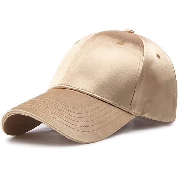 YooGuoGuo Unisex Plain Polyester Satin Baseball Cap Sun Protection Visor Trucker Hats for Women Men Outdoor Dad Hat Breathable