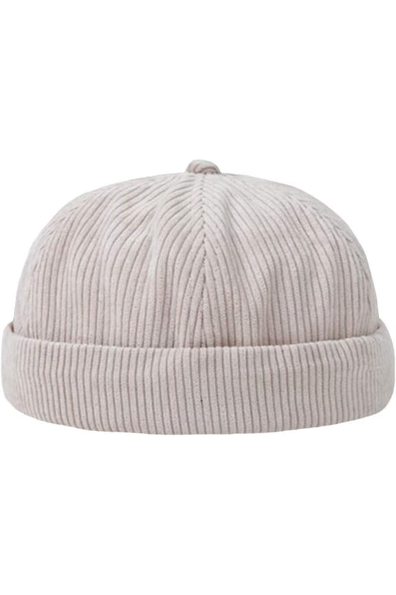 Unisex Rolled Cuff Docker Cap Hats Brimless Beanie Sailor Cap Worker Hat for Women Men