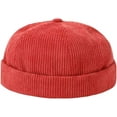 thumbnail image 1 of YooGuoGuo Unisex Rolled Cuff Docker Cap Hats Brimless Beanie Sailor Cap Worker Hat for Women Men, 1 of 7