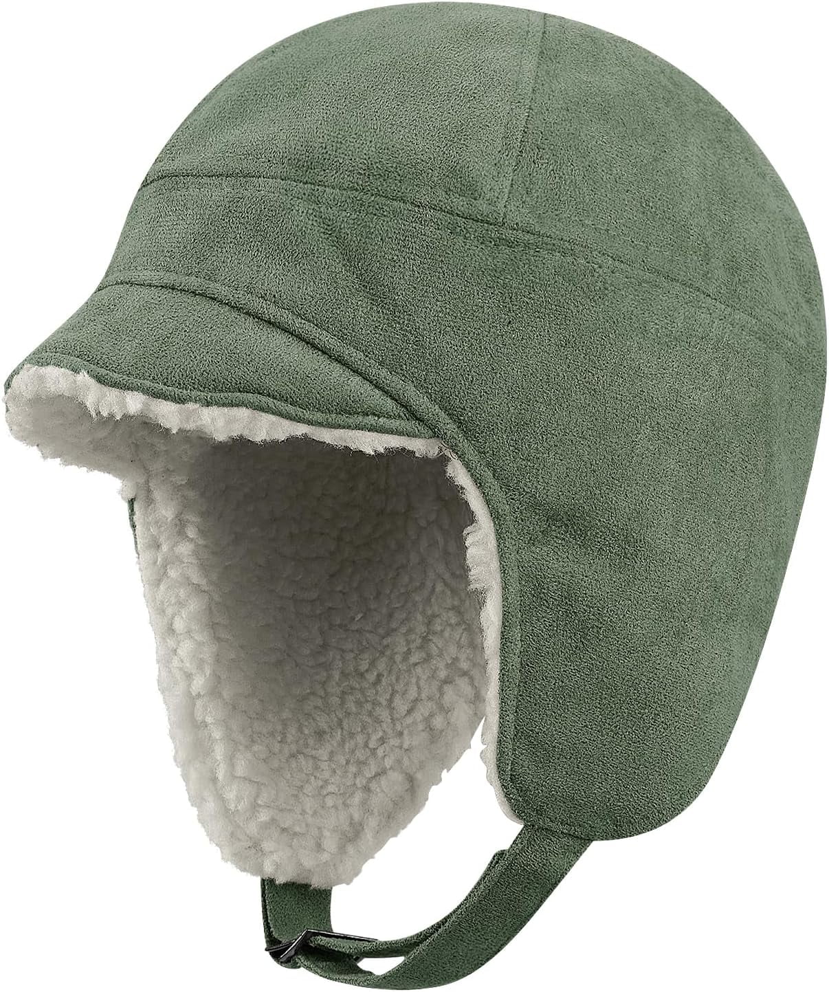YooGuoGuo Unisex Trapper Hat Fleece Winter Warm Trooper Ski Hat Visor Ear Flap Hat Russian Ushanka Cap