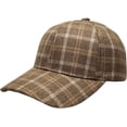 thumbnail image 1 of YooGuoGuo Unisex Tweed Baseball Cap Men Women Plaid Checked Dad Hat Adjustable Stylish Fall Winter Trucker Hats for Outdoor Travel, 1 of 4