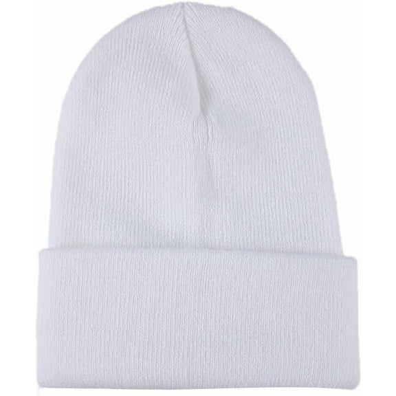 YooGuoGuo Unisex Winter Solid Color Hats Knit Slouchy Beanie Hats Soft Skull Stocking Cuffed Cap Warm Ski Hats for Men Women
