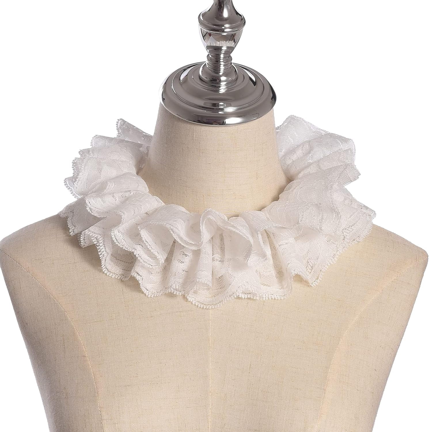 YooGuoGuo Vintage Lace Ruffled Multi-layer Detachable Collar Victorian ...
