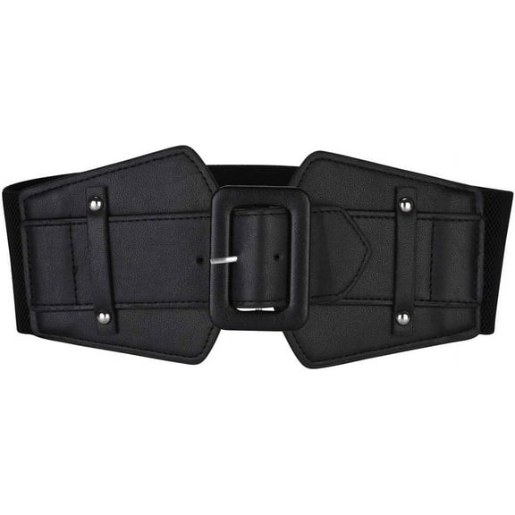 YooGuoGuo Waist Belt Women's Thick Stretchy Retro Chunky Buckle Belts Wide Leather Cinch Belts For Jeans Dresses Pants