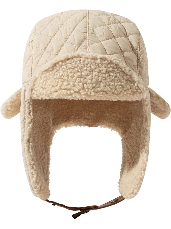 Warm Trapper Hat Windproof Winter Russian Hats with Earflap Ushanka Hat Cold Weather Eskimo Hat Ski Snowboard Hat