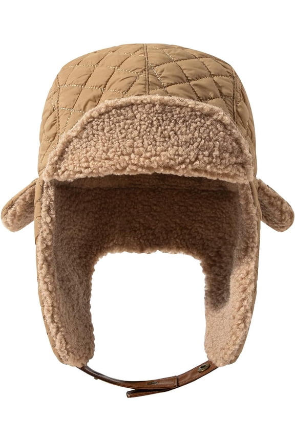 Warm Trapper Hat Windproof Winter Russian Hats with Earflap Ushanka Hat Cold Weather Eskimo Hat Ski Snowboard Hat