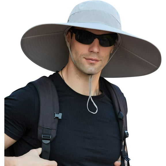 YooGuoGuo Wide Brim Sun Hat for Men Women UV Protection Ventilated Summer Hats for Fishing Hiking Garden Beach